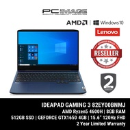 Lenovo IdeaPad Gaming 3 Gaming Laptop - Chameleon Blue (15.6"/Ryzen5-4600H/8GB/512GB/GTX1650/Win10) 82EY00BNMJ