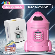 ipon challenge 2025 Electronic Rocket Piggy Bank Stuff Toy  for Kids Large Size with Lock Password/F