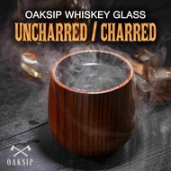 Whiskey and Bourbon Whiskey Glass, Madera Oak Whiskey Glass, Men's Bourbon Whiskey Gift, Antique Unf