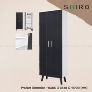 SHIRO FURNITURE SYLVIA 2 DOOR SHOES CABINET 170cm height Kasut Almari cupboard 4 Feet perabot slippe