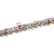 Bằng thép không gỉ Mới Keel chuỗi với hạt nhiều màu đồ trang sức hip-hop chuỗi DIY Vòng Cổ Vòng Tay 