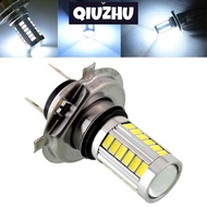 QIUZHU 1Pc H4/H7/9005/9006 33SMD LED Car Headlight Bulb Daytime Running Light White Motorcycle Fog L