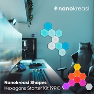 NANOKREASI Lamp Shapes Hexagon Starter Kit (9 Panels)