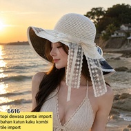 Imported Uv Beach Hats, Imported Beach Hats, Fashion Accessories, Accessories Beach Ribbon Hats