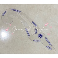 Plastic Tailor Ruler / Ruler / Sewing Ruler / Transparent Ruler / Cloths Shaping Ruler / Pembaris