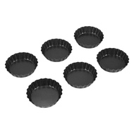 LAG7 New 6 Pcs Egg Tart Molds 3Inch Mini Tart Pans Removable Bottom Cupcake Cake Muffin Mold Tin Pan