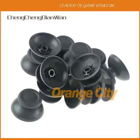100PCS For Playstation 4 PS4 Pro Slim Rubber Thumbstick 3D Joystick Cap for Playstation 4 grey and b