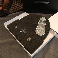 G GUCCI333 Brown Retro Double G Knitted Hat