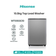[FREE Installation] Hisense 10.5kg Top Load Washing Machine /AI Wash /Power Soak /Tub Clean/Child lo