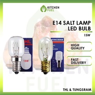 KF_ THL Tungsram E14 Bulb 15W Salt Lamp Screw Cap Refrigerator Light Mentol Peti Sejuk Lampu Garam Meja Warm Lighting