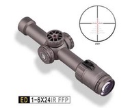 【Invader】DISCOVERY 發現者 ED 1-6X24IR FFP 高抗震倍率短瞄/瞄準器/狙擊鏡-30mm筒