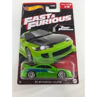 Hotwheels 95 Mitsubishi Eclipse The Fast & The Furious