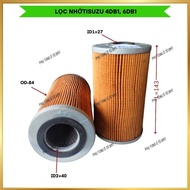 Isuzu 6BB1, 4BD1 engine oil, filter code O-503, 9-13240 - 085-0, paper filter.