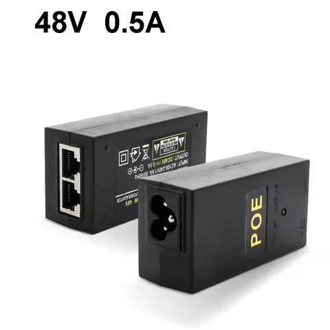 48V 24V 24W PoE Adapter Power Supply Injector 100Mbps 802.3af for Ubiquiti CCTV Security IP Camera P