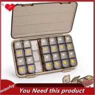 [OnLive] Pill Organizer 4 Times A Day 7 Day Pill Box 4 Times A Day + Separate Case Brown