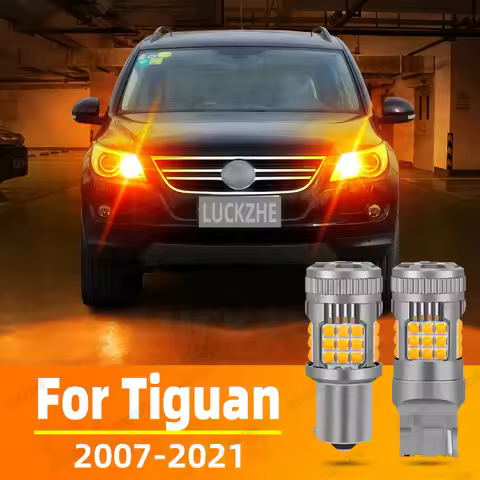 2pcs Car LED Turn Signal Direction Indicator Lamp Lights Bulbs Amber Front/Rear For Volkswagen VW Ti