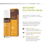 Betadine Dry Powder Spray 55gm Bacteria Viruses Fungi Providone Iodine 2.5%w/w