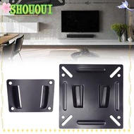 SHOUOUI LCD Display Bracket, Black 14" - 27" TV Mount,  Fixed Type Flat Fixed Slim SPCC Wall Bracket Public Places
