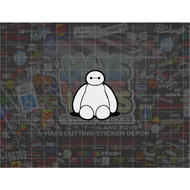 Baymax Cutting Sticker Size 4 Cm for Motorcycles