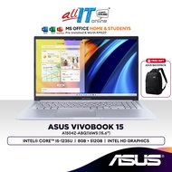 Asus Vivobook A1504Z-ABQ116WS 15.6" Laptop (Intel Core i5-1235U | 8GB | 512GB SSD | Intel UHD | H&amp;S)