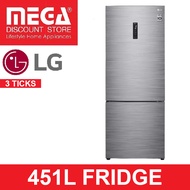 LG GB-B4452PZ 451L 2-DOOR FRIDGE (3 TICKS)