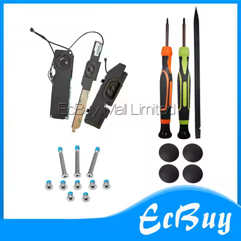 Pair/Left/Right A1278 speaker+Rubber feet+back cover screws For Macbook Pro 13.3" A1278 2011 2012 MD