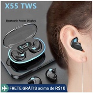 X55 Mini Wireless Sleep Earbuds TWS Bluetooth Stereo with HD Microphone Waterproof