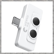 (L A T Z)  R6 Dual Microphone for Vlogging, AI Noise Reduction, Mobile Phone Mic for Live Broadcast 