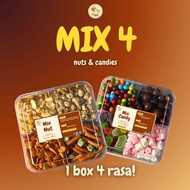 4 SEASONS CONTAINS CANDY / 4 NUTS / MIX 4 NUTS / MIX 4 CANDIES