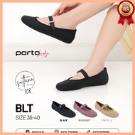 Porto BLT Women's Flat Shoes, Latest Oval 1-Toe Slip-On Rope Shoes Women Shoes