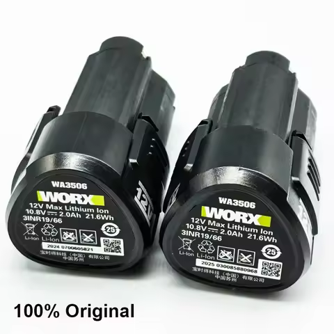New Original 12V 2000mAh for WORX 12V WA3506 WU127 WU128 WU130 WU131X WU132 WU280 WX128 WX129 WX540 