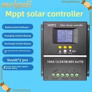 MEIGUII MPPT Controller, Digital Display 12V/48V Battery Charger, Useful Protects Battery 60A 80A 10
