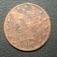 Koin Fake 1923 - 10 Dollars Liberty Amerika Tahun 1880