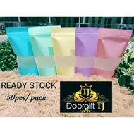 ZIPLOCK COLOUR PAPER BAG  12 X 20 cm (34 sen: wholesale)