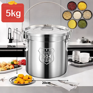 stainless rice dispenser aesthetic 25 kg /10kg/5kg/50kg capacity rice storage container rice box ric