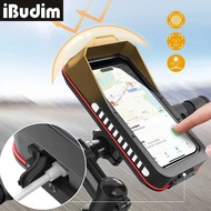 Waterproof Motorcycle Bicycle Mobile Phone Holder Universal Quick Lock Bike Scooter Handlebar Stand 