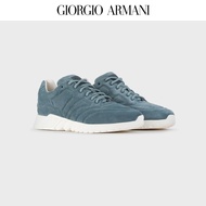 GIORGIO ARMANI/ARMANI Men's Suede Leather Fashion Logo Casual Shoes