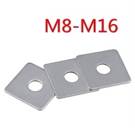 Galvanized Square Flat Gasket M8 Square Square Gasket M10 Metal Curtain Wall Square Gasket M12 Washe
