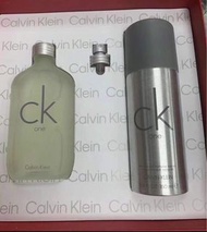 CK one香水止汗噴霧兩件套禮盒裝 1️⃣香水100ml+2️⃣止汗噴霧150ml 套裝