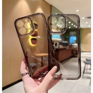 Softcase SPACE TPU BLACK TRANSPARENT Realme 5 5i C3 C2 A1K 8 4G 8 PRO C11 C20 C12 C25 C15 C21 C75