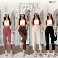 R22_Abbey Umbrella Label Work Long Pants Small Barrel Side Zipper Classic Style Suitable For Thick F