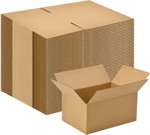 100-Pack Corrugated Cardboard Shipping Boxes 8x6x4" 6x4x4" 6x4x2" 4x4x4" Mailing, Packing, Moving &