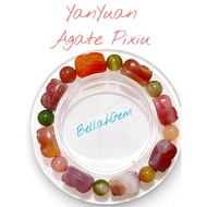 Yan Yuan Agate Pixiu Bracelet - 8pcs pixiu - 9-10cm -