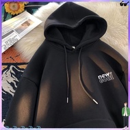 【Size M-8XL】 Man Hoodie Long Sleeve Pullover Sweater Fashion Fun Letters Print Hooded Autumn and Win