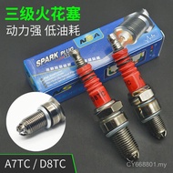 Motorcycle Spark Plug GY6 Scooter Spark Plug A7TC Multi-Angle Ignition Modified 3-Claw A7TC Spark Pl