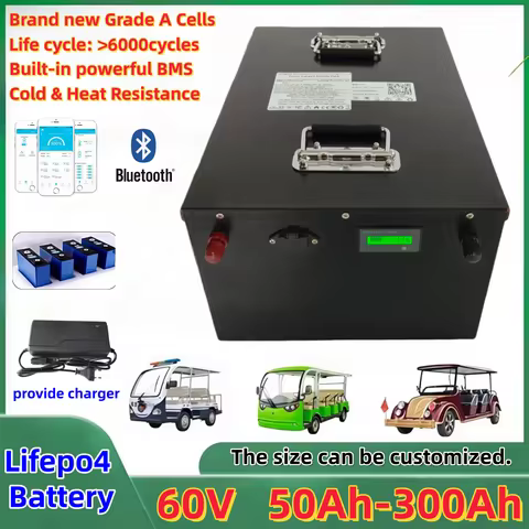 HC_20S Lifepo4 Battery 60V 50Ah 70Ah 90Ah 100Ah 150Ah 180Ah 200Ah 300Ah HC Lithium Batteria for 3KW 