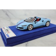 [Ready Stock] BBR 1/43 Ferrari 296 GTS Spider Azzurro La Plata Lock Seat Driver Limited 50 Sets, wit