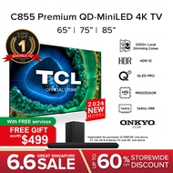 New | TCL C855 Mini LED 4K TV 65 75 85 98 inch | HDR 10+| Google TV| iMAX Enhanced |144 Hz VRR| AiPQ