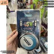 Cable Charger Type C To C Nylon 45W Super Fast Charging 2M/3M