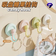 New dopamine candy suction cup hook for bathroom Waterproof Moisture Resistant Durable Aksesori Bili